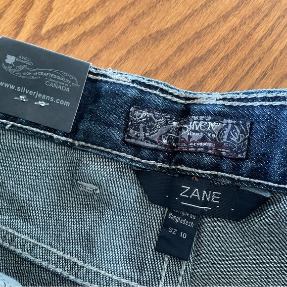 NWT Silver Zane Boot Jeans, Girls Sz 10 - Picture 6 of 10